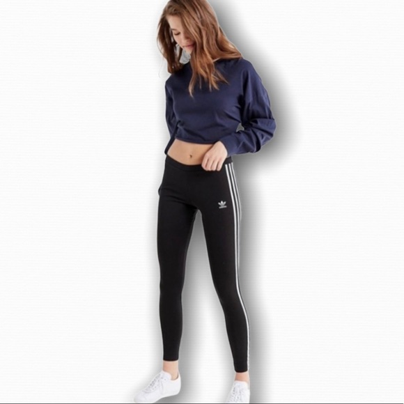 Adidas Essentials 3-Stripe Leggings - Picture 2 of 4